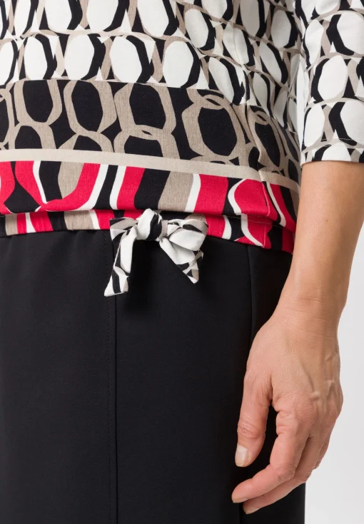 Shirt mit charmantem Panneaux-Print