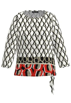 Shirt mit charmantem Panneaux-Print