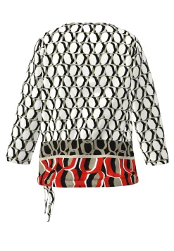 Shirt mit charmantem Panneaux-Print