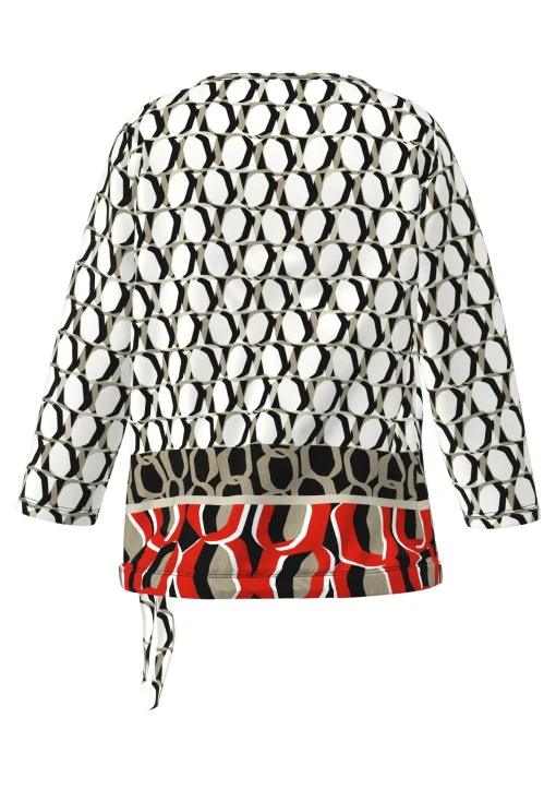 Shirt mit charmantem Panneaux-Print