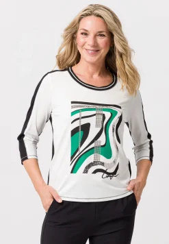 Shirt mit dekorativen Ziernähten