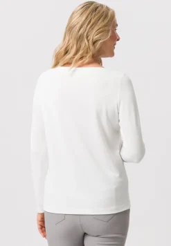 Shirt mit elegantem U-Boot-Ausschnitt