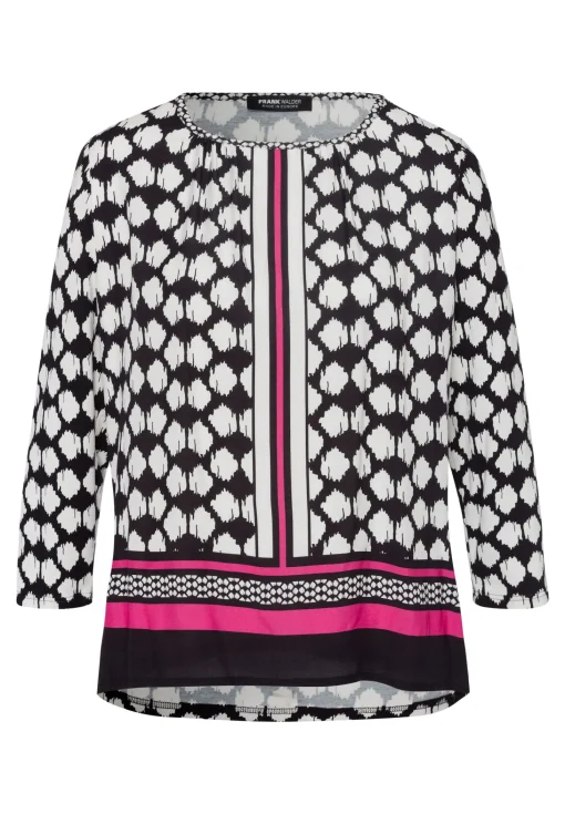 Shirt mit femininer Kräuselung
