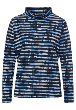 Shirt mit modernem Ringelmuster