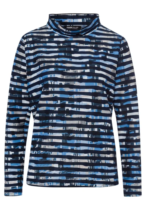Shirt mit modernem Ringelmuster