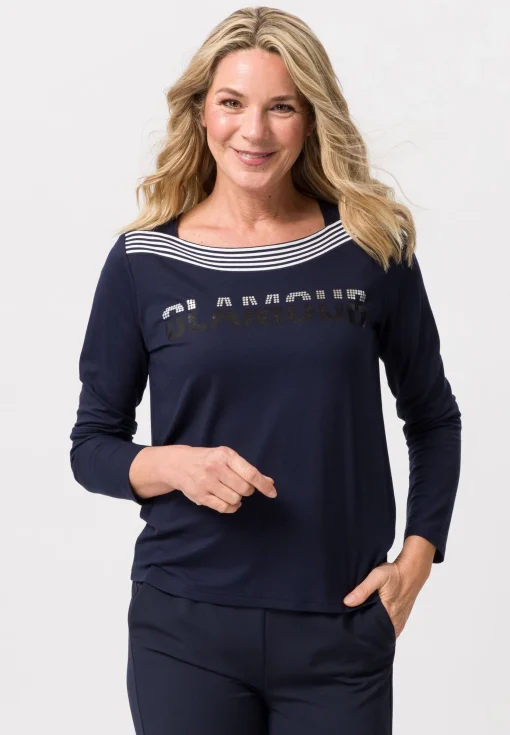 Shirt mit modischem Folienprint