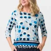 Shirt mit modischem Panneaux-Print