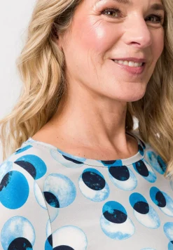 Shirt mit modischem Panneaux-Print