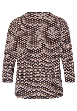 Shirt mit paspelliertem Ausschnitt