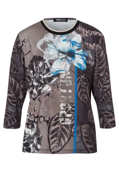 Shirt mit Strickbündchen