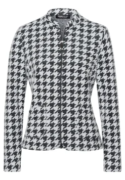 Strickjacke im klassichen Hahnentritt-Dessin
