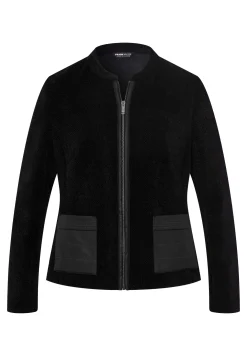 Strickjacke in charmanter Patchoptik