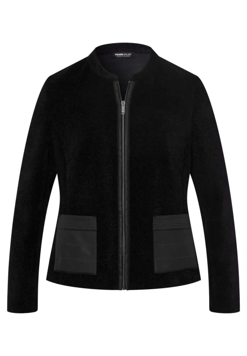Strickjacke in charmanter Patchoptik