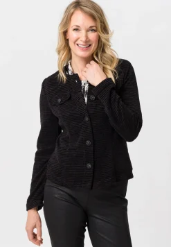 Strickjacke mit Fake-Brustklappen