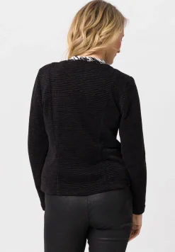 Strickjacke mit Fake-Brustklappen