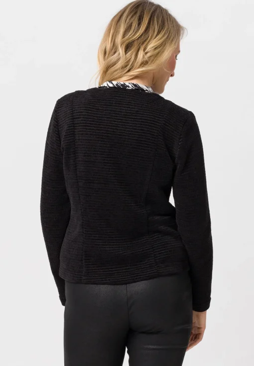 Strickjacke mit Fake-Brustklappen