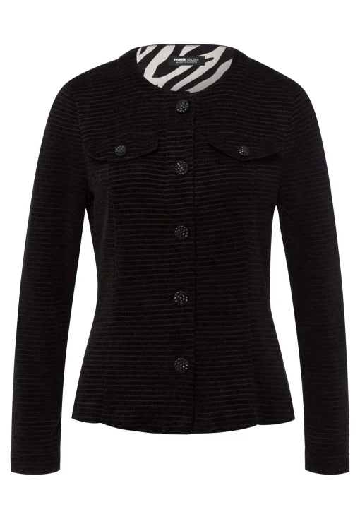 Strickjacke mit Fake-Brustklappen