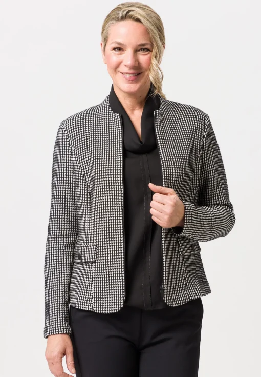 Strickjacke mit modischem Reißverschluss