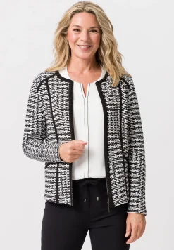 Strickjacke mit modischen Streifen