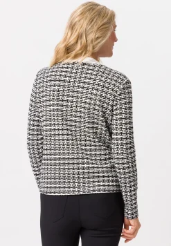 Strickjacke mit modischen Streifen