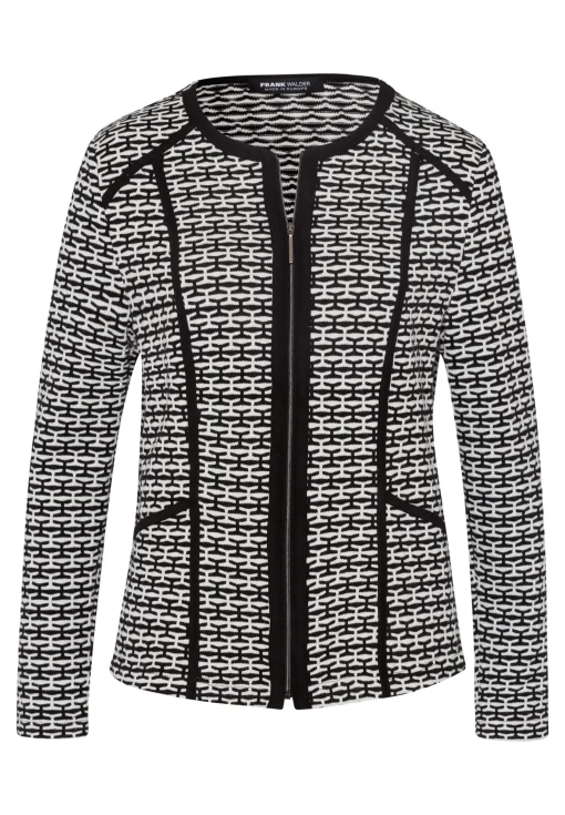 Strickjacke mit modischen Streifen