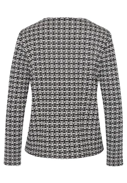 Strickjacke mit modischen Streifen