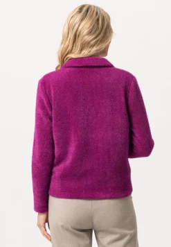 Strickjacke mit schmückendem Ripsband