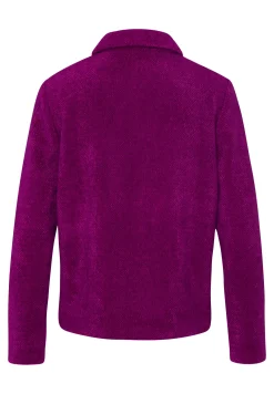 Strickjacke mit schmückendem Ripsband