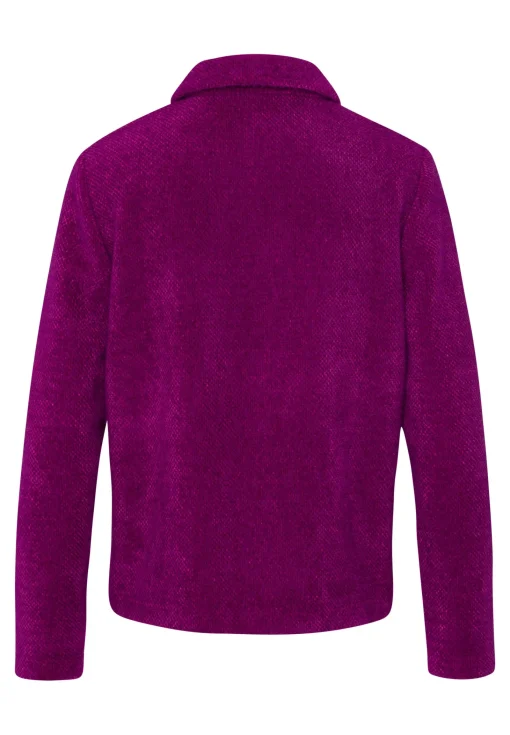 Strickjacke mit schmückendem Ripsband