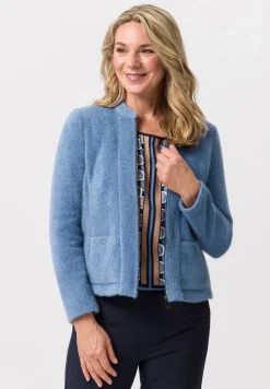 Strickjacke mit softer Masche