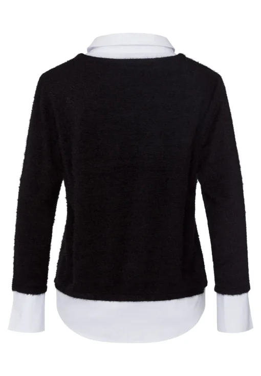 Strickpullover im Two-in-One-Look