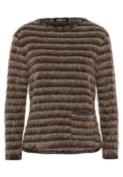 Strickpullover in flauschiger Optik