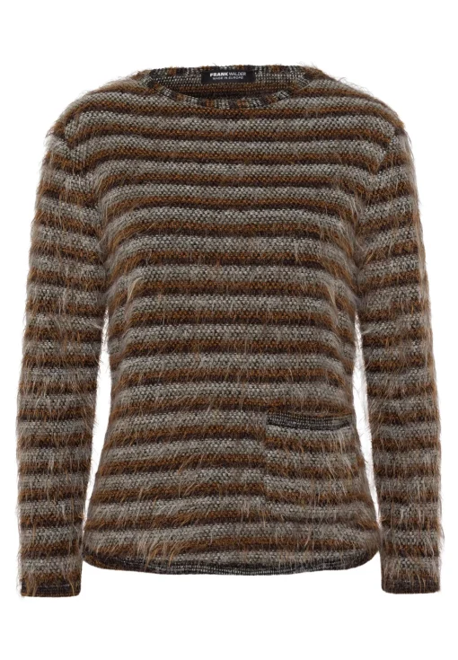Strickpullover in flauschiger Optik