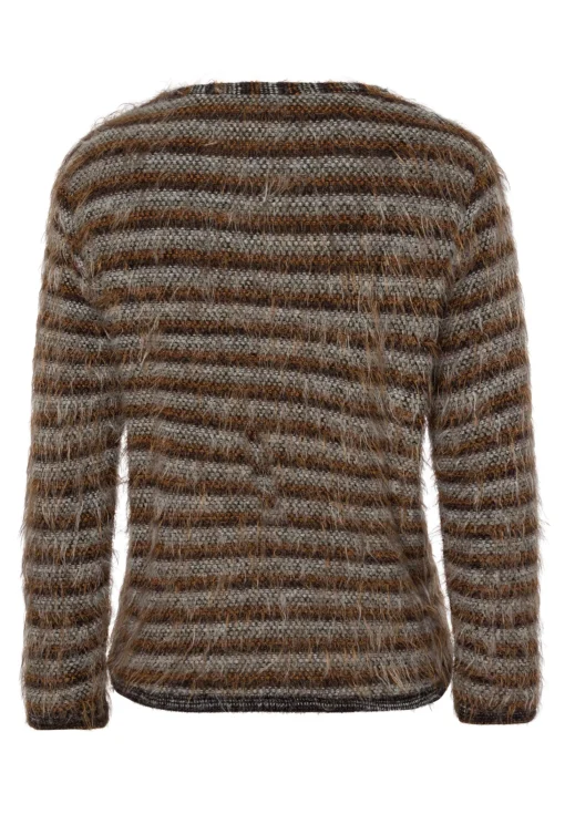 Strickpullover in flauschiger Optik