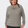 Strickpullover mit modischem Kragen