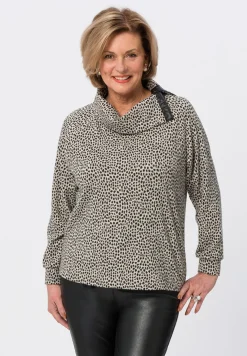 Strickpullover mit modischem Kragen