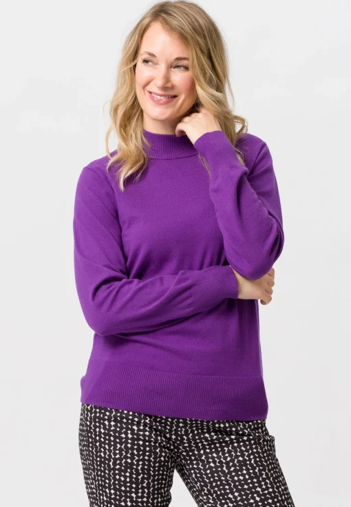 Strickpullover mit Rollkragen