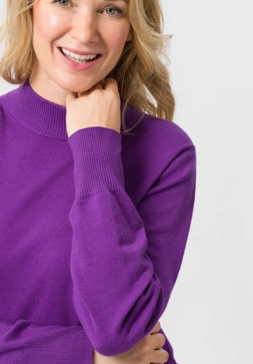 Strickpullover mit Rollkragen