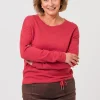 Strickpullover mit Tunnelband am Saum