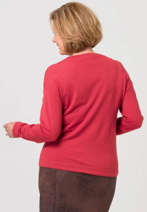Strickpullover mit Tunnelband am Saum