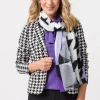 Tuch mit effektvollem Print