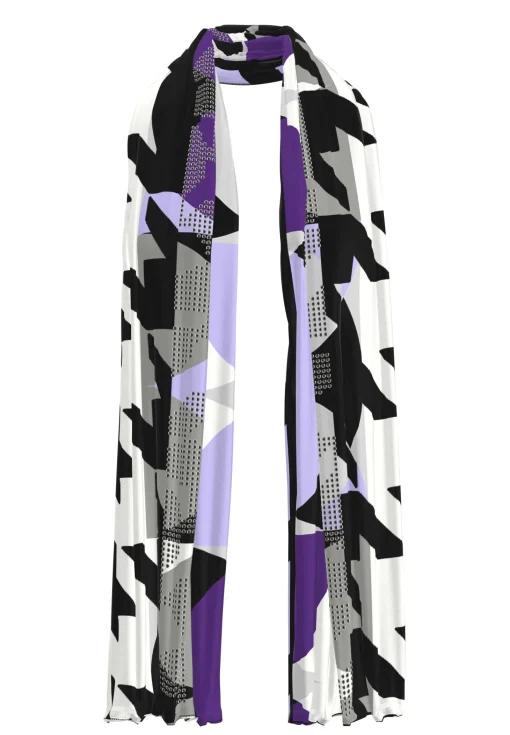 Tuch mit effektvollem Print